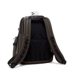 Tumi Alpha Bravo Nathan Navigation Backpack Leather Dark Brown -Trendy Tassenwinkel image 1067