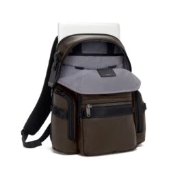 Tumi Alpha Bravo Nathan Navigation Backpack Leather Dark Brown -Trendy Tassenwinkel image 1068