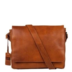 Burkely Vintage Juul Messenger Bag Cognac -Trendy Tassenwinkel image 1159