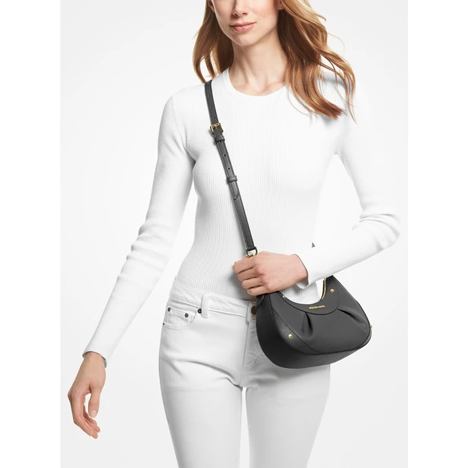 Michael Kors Enzo Sm Conv Pouchette Xbody Black 2 Michael Kors Enzo Sm Conv Pouchette Xbody Black - Afbeelding 2