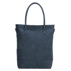 Zebra Trends Kartel Met Rits Shopper Jeansblauw 9 Zebra Trends Kartel Met Rits Shopper Jeansblauw -Trendy Tassenwinkel image 14