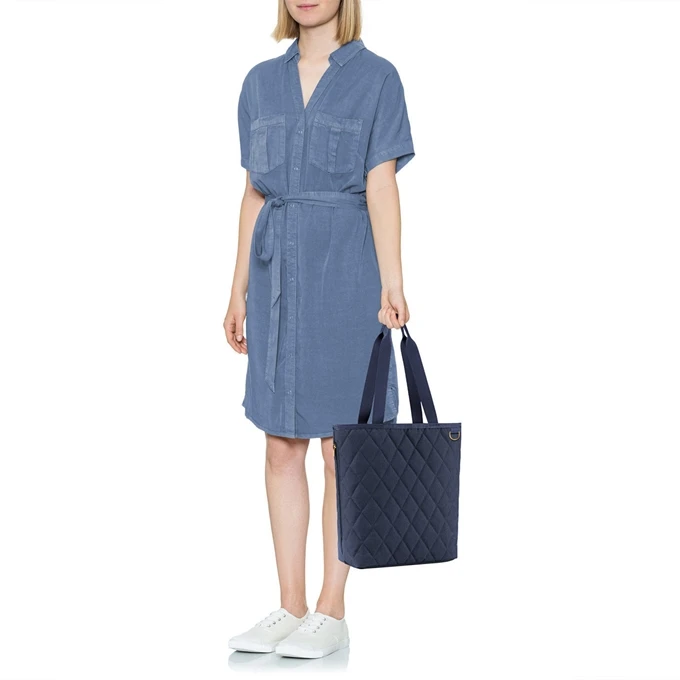 Reisenthel Shopping Classic Shopper M Rhombus Midnight Gold 2 Reisenthel Shopping Classic Shopper M Rhombus Midnight Gold - Afbeelding 2