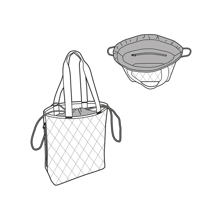 Reisenthel Shopping Classic Shopper M Rhombus Midnight Gold 5 Reisenthel Shopping Classic Shopper M Rhombus Midnight Gold - Afbeelding 5