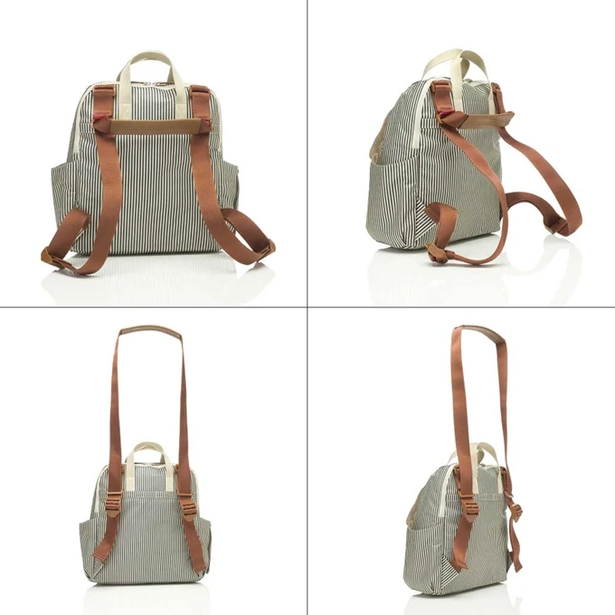 Babymel Robyn Convertible Backpack Navy Stripe 5 Babymel Robyn Convertible Backpack Navy Stripe - Afbeelding 5