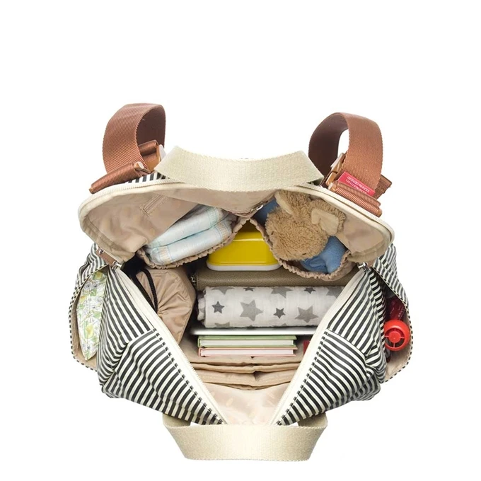 Babymel Robyn Convertible Backpack Navy Stripe 7 Babymel Robyn Convertible Backpack Navy Stripe - Afbeelding 7