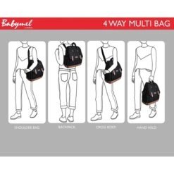 Babymel Robyn Convertible Backpack Navy Stripe 17 Babymel Robyn Convertible Backpack Navy Stripe -Trendy Tassenwinkel image 1972