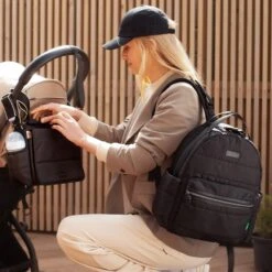 Babymel Lola Eco Quilt Backpack Luiertas Black -Trendy Tassenwinkel image 2009