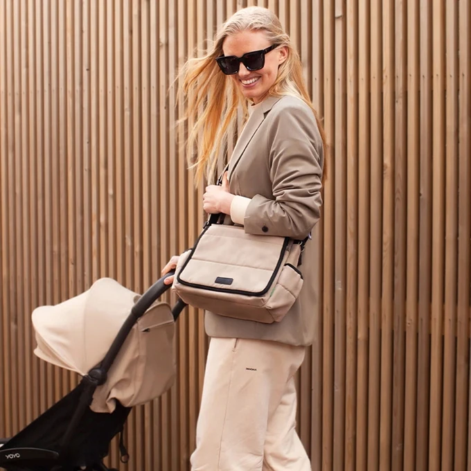 Babymel Stoller Bag Eco Quilt Fawn 2 Babymel Stoller Bag Eco Quilt Fawn - Afbeelding 2