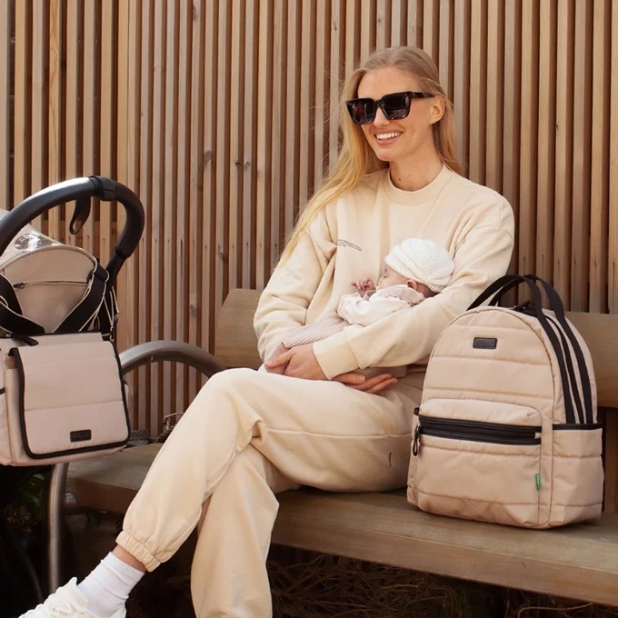 Babymel Stoller Bag Eco Quilt Fawn 6 Babymel Stoller Bag Eco Quilt Fawn - Afbeelding 6