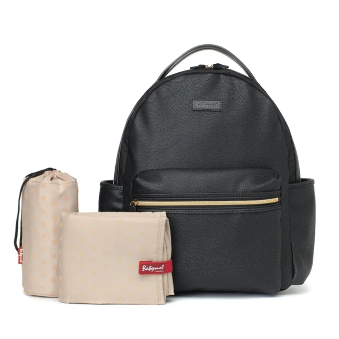 Babymel Lola Vegan Leather Black 3 Babymel Lola Vegan Leather Black - Afbeelding 3