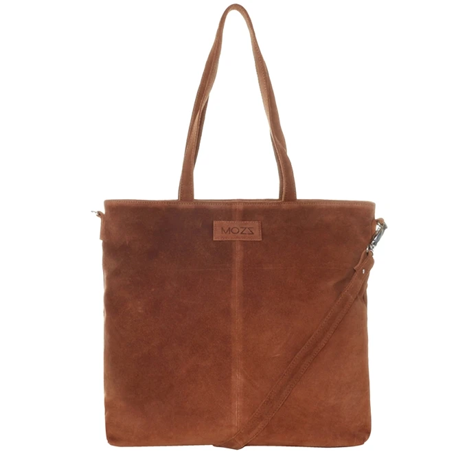 Mozz Momsbag Shopper Suede Cognac 1 Mozz Momsbag Shopper Suede Cognac