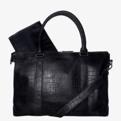 Mozz Croco Lola Bag Luiertas Black