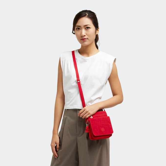 Kipling New Eldorado Crossbodytas Red Rouge 2 Kipling New Eldorado Crossbodytas Red Rouge - Afbeelding 2