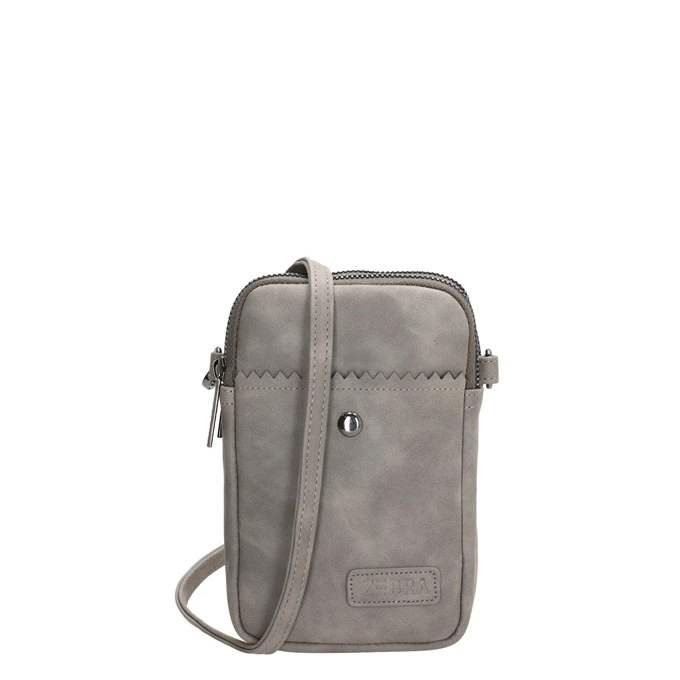 Zebra Trends Lisa Telefoontasje II Middengrijs 1 Zebra Trends Lisa Telefoontasje II Middengrijs