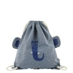 Trixie Mrs. Elephant Drawstring Bag Light Blue