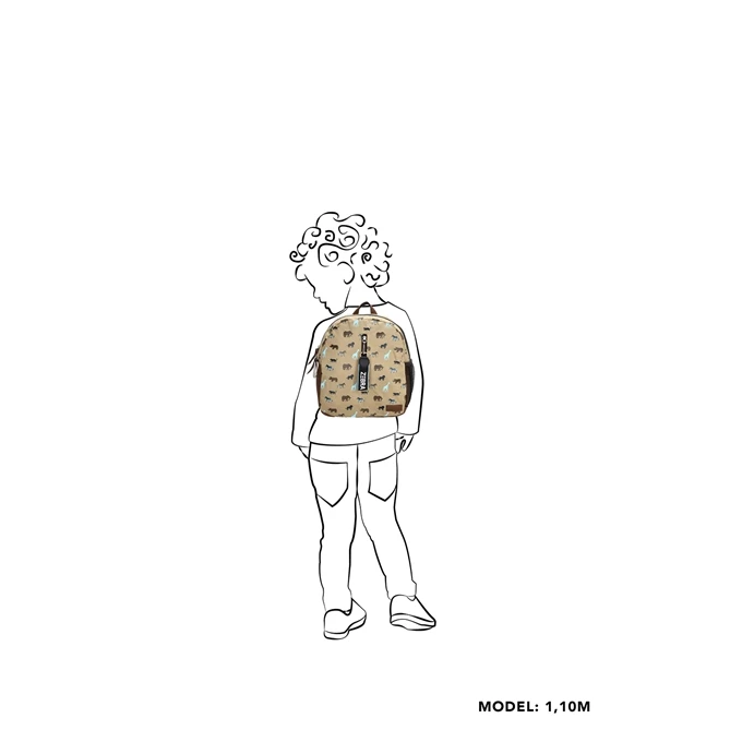 Zebra Trends Boys Rugzak Safari Camel 2 Zebra Trends Boys Rugzak Safari Camel - Afbeelding 2