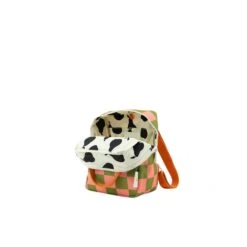 Sticky Lemon Farmhouse Backpack Small Checkerboard Sprout Green - Flower Pink -Trendy Tassenwinkel image 3286