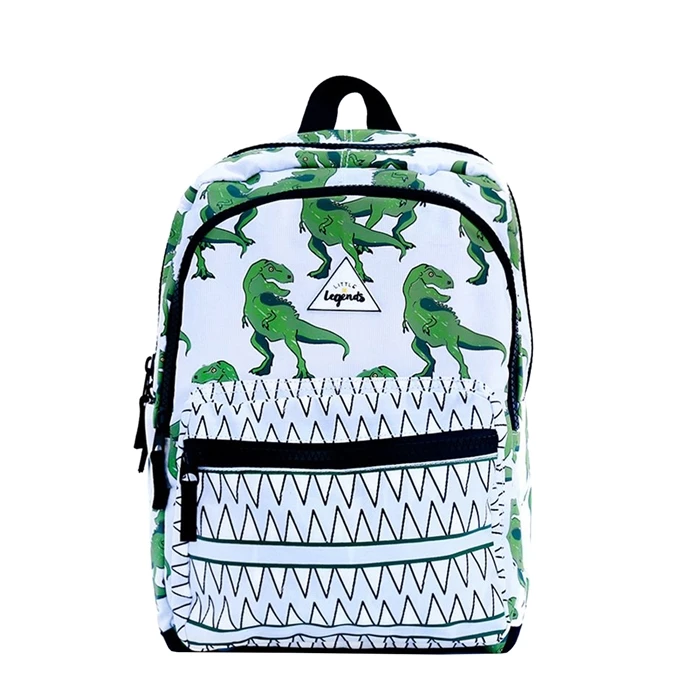Little Legends Dino Backpack L Groen / Wit 1 Little Legends Dino Backpack L Groen / Wit