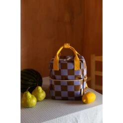 Sticky Lemon Farmhouse Backpack Small Checkerboard Blooming Purple - Soil Green -Trendy Tassenwinkel image 3390