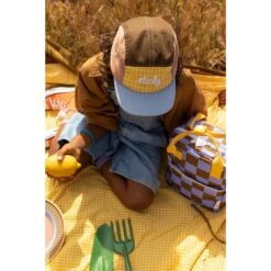 Sticky Lemon Farmhouse Backpack Small Checkerboard Blooming Purple - Soil Green -Trendy Tassenwinkel image 3391