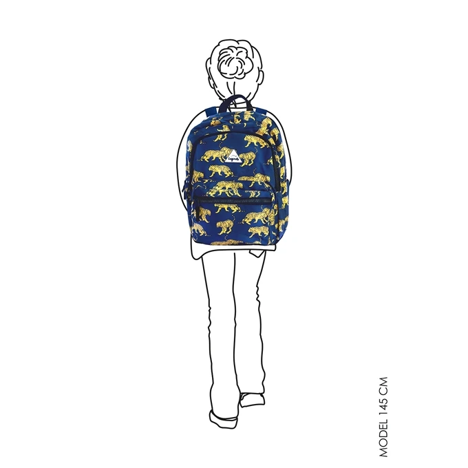 Little Legends Tiger Navy Blue Backpack L Donker Blauw 5 Little Legends Tiger Navy Blue Backpack L Donker Blauw - Afbeelding 5