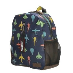 Zebra Trends Boys Rugzak Vliegtuig Navy Blue -Trendy Tassenwinkel image 3501