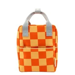 Sticky Lemon Farmhouse Backpack Small Checkerboard Pear Jam - Ladybird Red