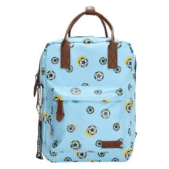 Zebra Trends Boys Rugzak Voetbal Licht Blauw