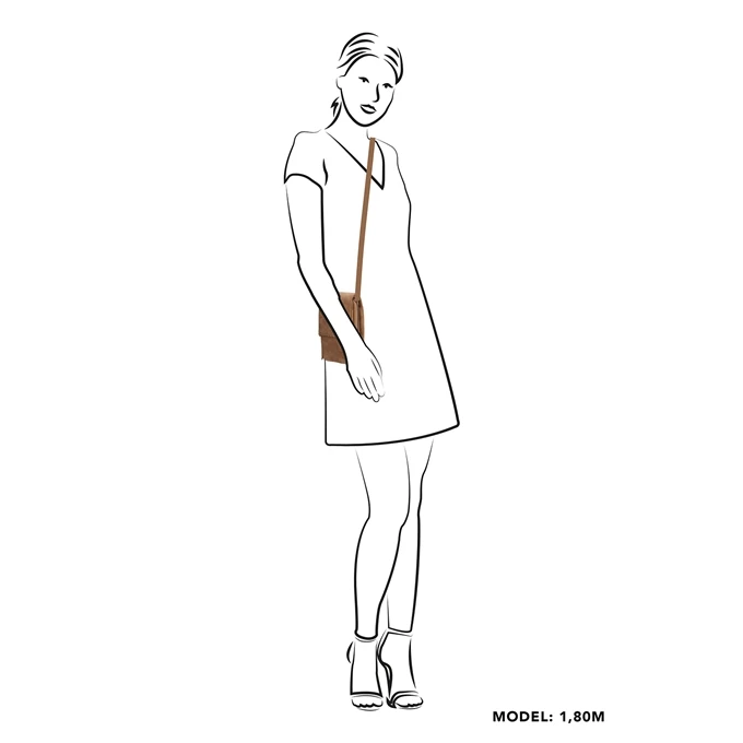 Zebra Trends Natural Bag Telefoontasje Camel 2 Zebra Trends Natural Bag Telefoontasje Camel - Afbeelding 2