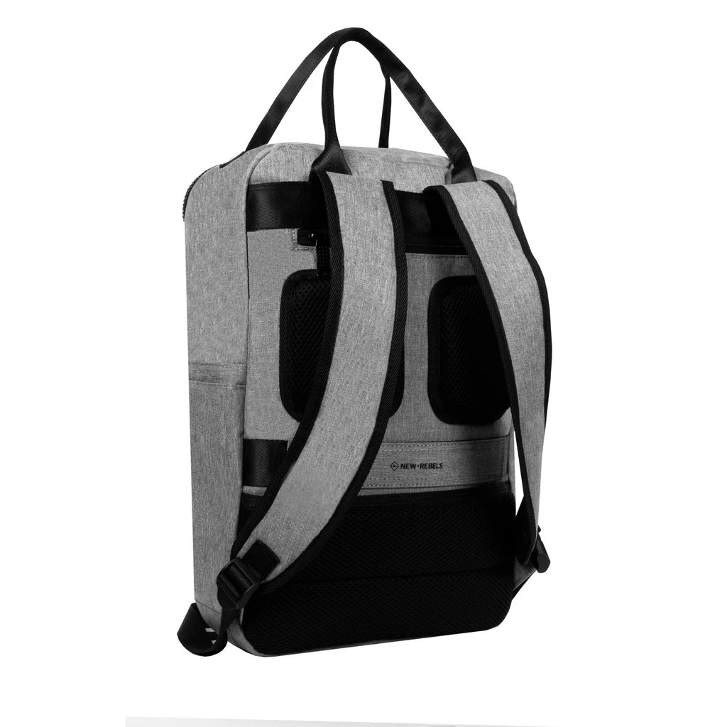 New Rebels ® Boyan - Lubbock Handel Backbag Recycled Nylon Grey 1 New Rebels ® Boyan - Lubbock Handel Backbag Recycled Nylon Grey