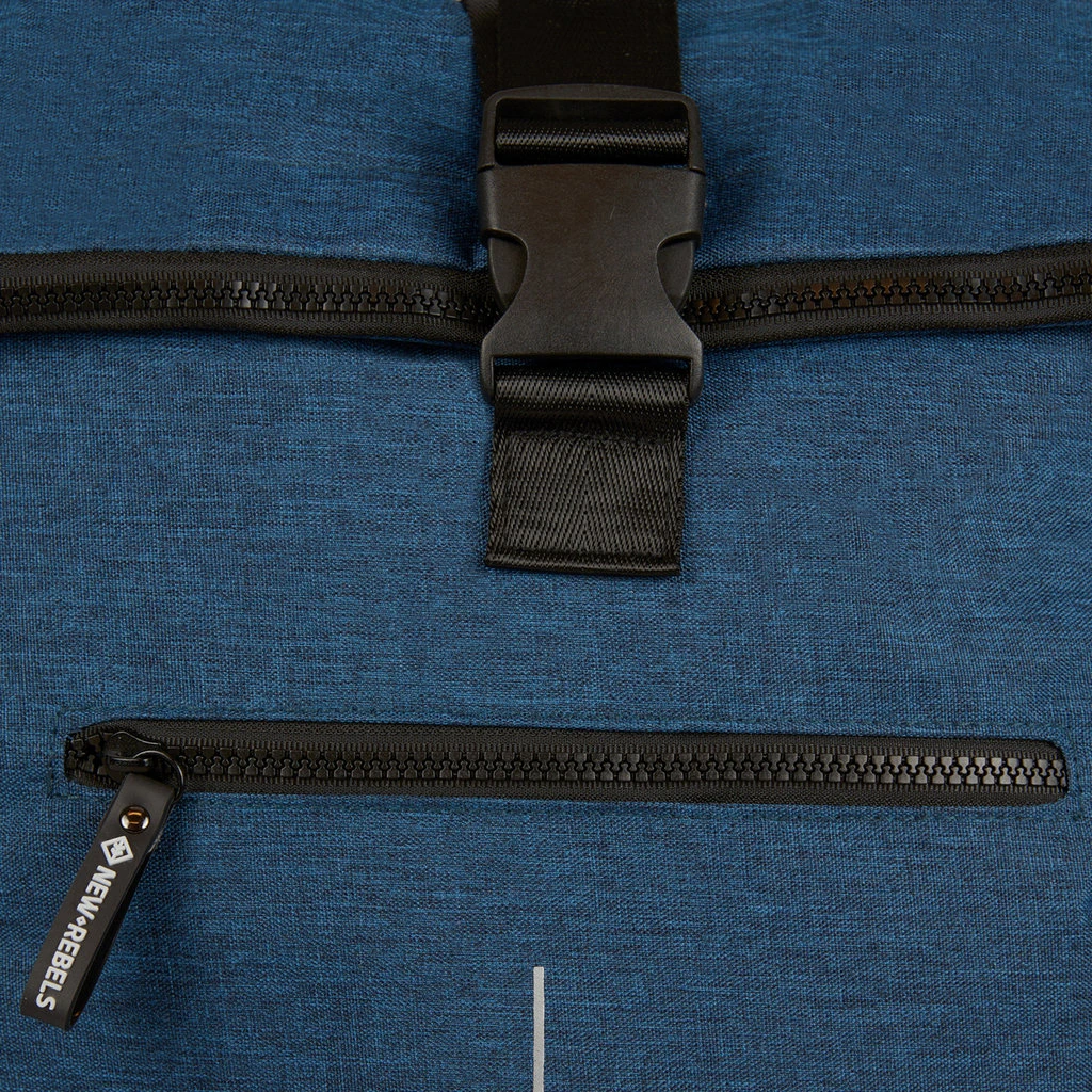 New Rebels ® BoyanRolltop - Rugtas - Rugzak - 19 Liter - Navy Blue 3 New Rebels ® BoyanRolltop - Rugtas - Rugzak - 19 Liter - Navy Blue - Afbeelding 3