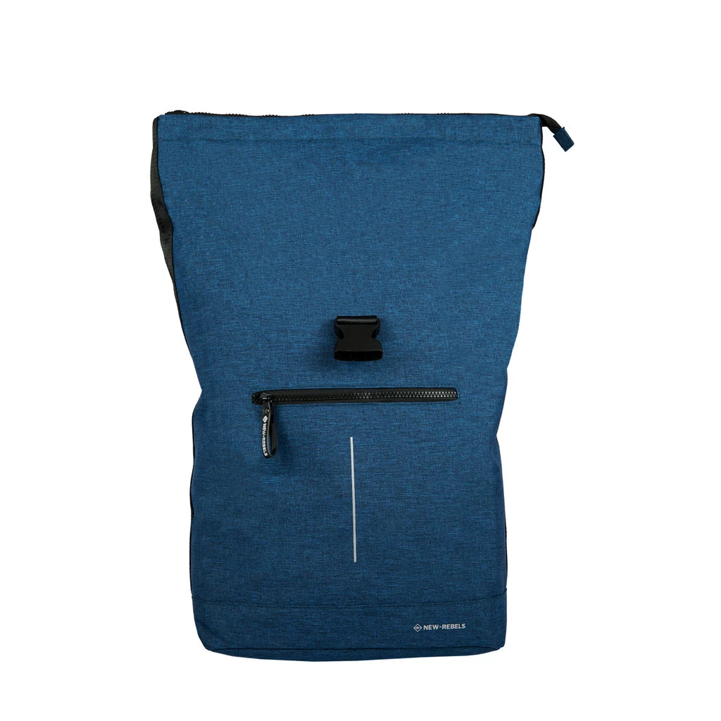 New Rebels ® BoyanRolltop - Rugtas - Rugzak - 19 Liter - Navy Blue 5 New Rebels ® BoyanRolltop - Rugtas - Rugzak - 19 Liter - Navy Blue - Afbeelding 5