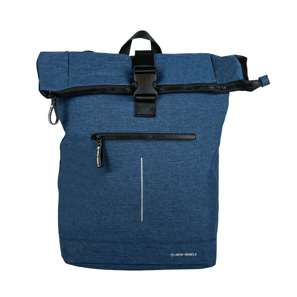 New Rebels ® BoyanRolltop - Rugtas - Rugzak - 19 Liter - Navy Blue 6 New Rebels ® BoyanRolltop - Rugtas - Rugzak - 19 Liter - Navy Blue - Afbeelding 6