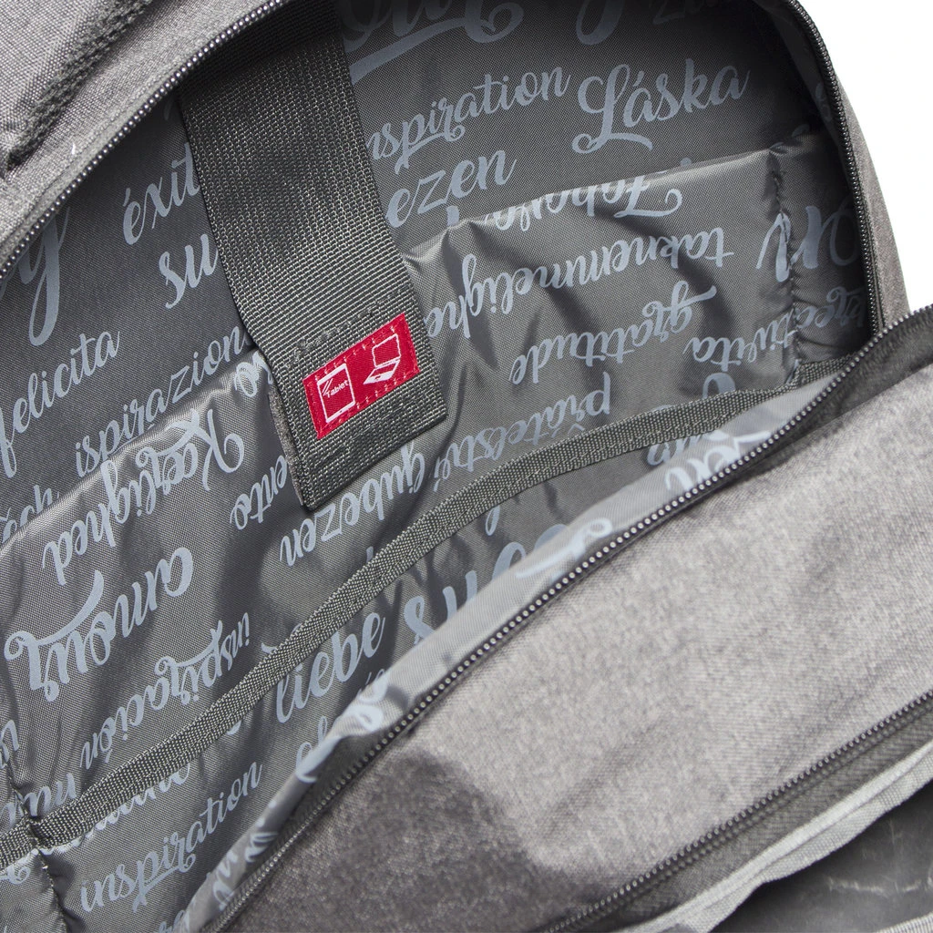 New Rebels ® BTS 4 Schooltas Met Laptopvak Grijs 2 New Rebels ® BTS 4 Schooltas Met Laptopvak Grijs - Afbeelding 2