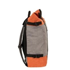 New Rebels ® Creek Roll Top Rugzak Anthracite/Orange VII | Rugtas