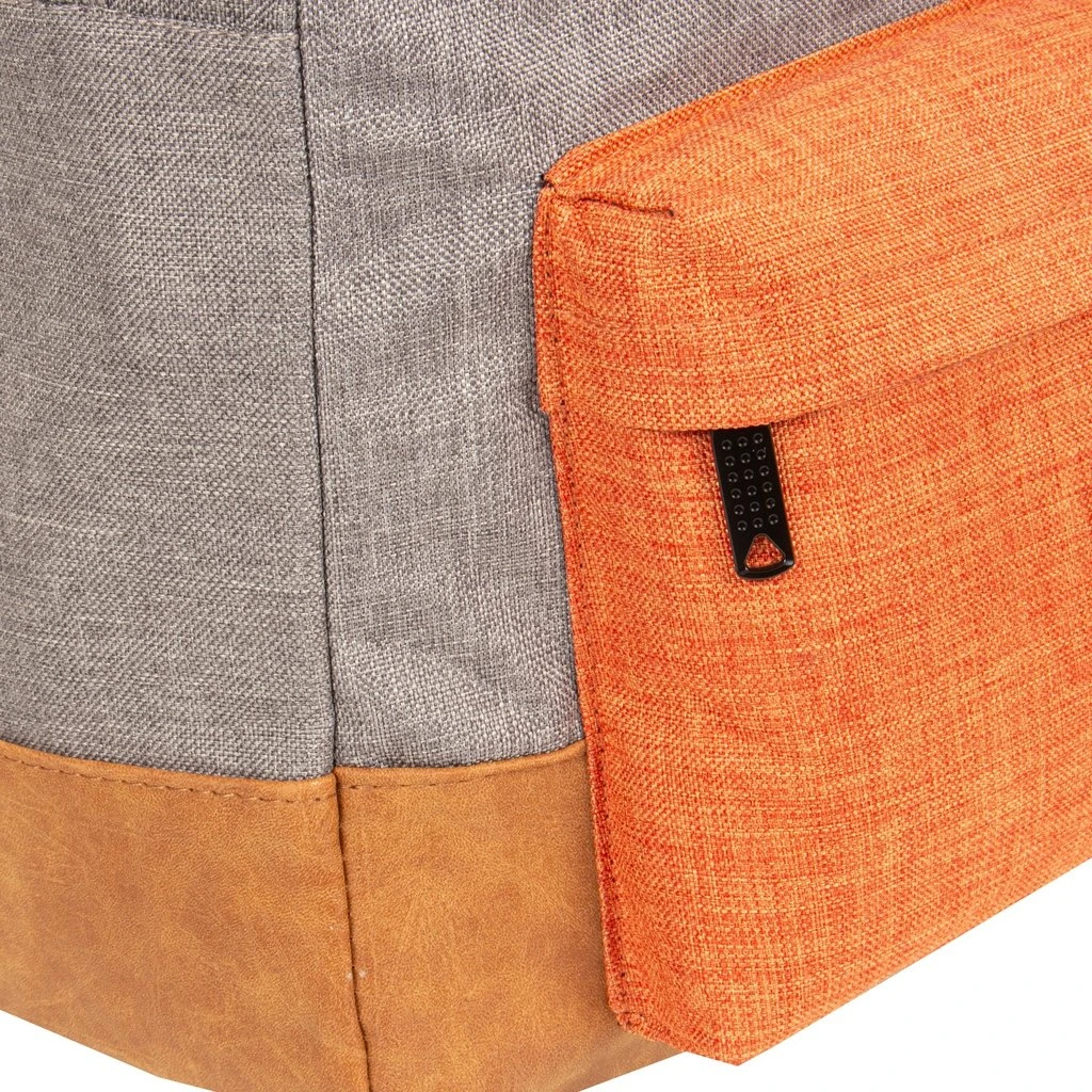 New Rebels ® Creek - Rugzak - Rugtas - 16L - Nylon - Antraciet Oranje 3 New Rebels ® Creek - Rugzak - Rugtas - 16L - Nylon - Antraciet Oranje - Afbeelding 3