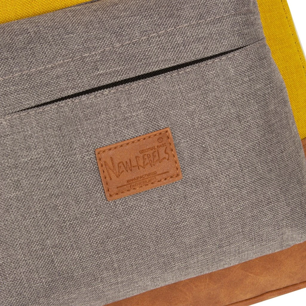 New Rebels ® Creek - Rugzak - Rugtas - 16L - Nylon - Oker Antraciet 3 New Rebels ® Creek - Rugzak - Rugtas - 16L - Nylon - Oker Antraciet - Afbeelding 3