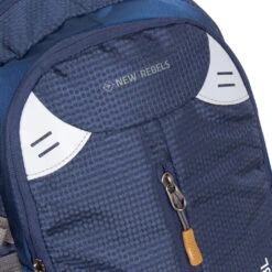 New Rebels ® Kinley - Rugtas - Schooltas - Vrijetijdstas - 28 Liter - Nylon - Navy Blauw -Trendy Tassenwinkel new rebels kinley rugtas schooltas vrijetijdstas 2 5