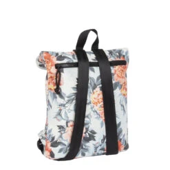 New Rebels ® Mart Rolltop - Mini Rugtas- Waterafstotend Tas- Small II -Rugzak - Flower Flora Light -Trendy Tassenwinkel new rebels mart rolltop mini rugtas waterafstotend 2
