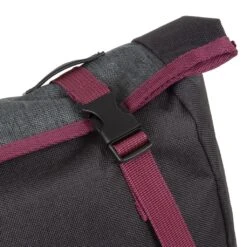 New Rebels ® Morris Big Roll Top Rugzak Black 2Tone 16L 27X15X47CM -Trendy Tassenwinkel new rebels morris big roll top rugzak black 2tone 2