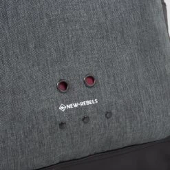 New Rebels ® Morris Big Roll Top Rugzak Black 2Tone 16L 27X15X47CM -Trendy Tassenwinkel new rebels morris big roll top rugzak black 2tone 8