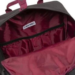 New Rebels ® Morris Rugtas Black 2Tone 10L 26X10X35CM -Trendy Tassenwinkel new rebels morris rugtas black 2tone 10l 26x10x35c 7