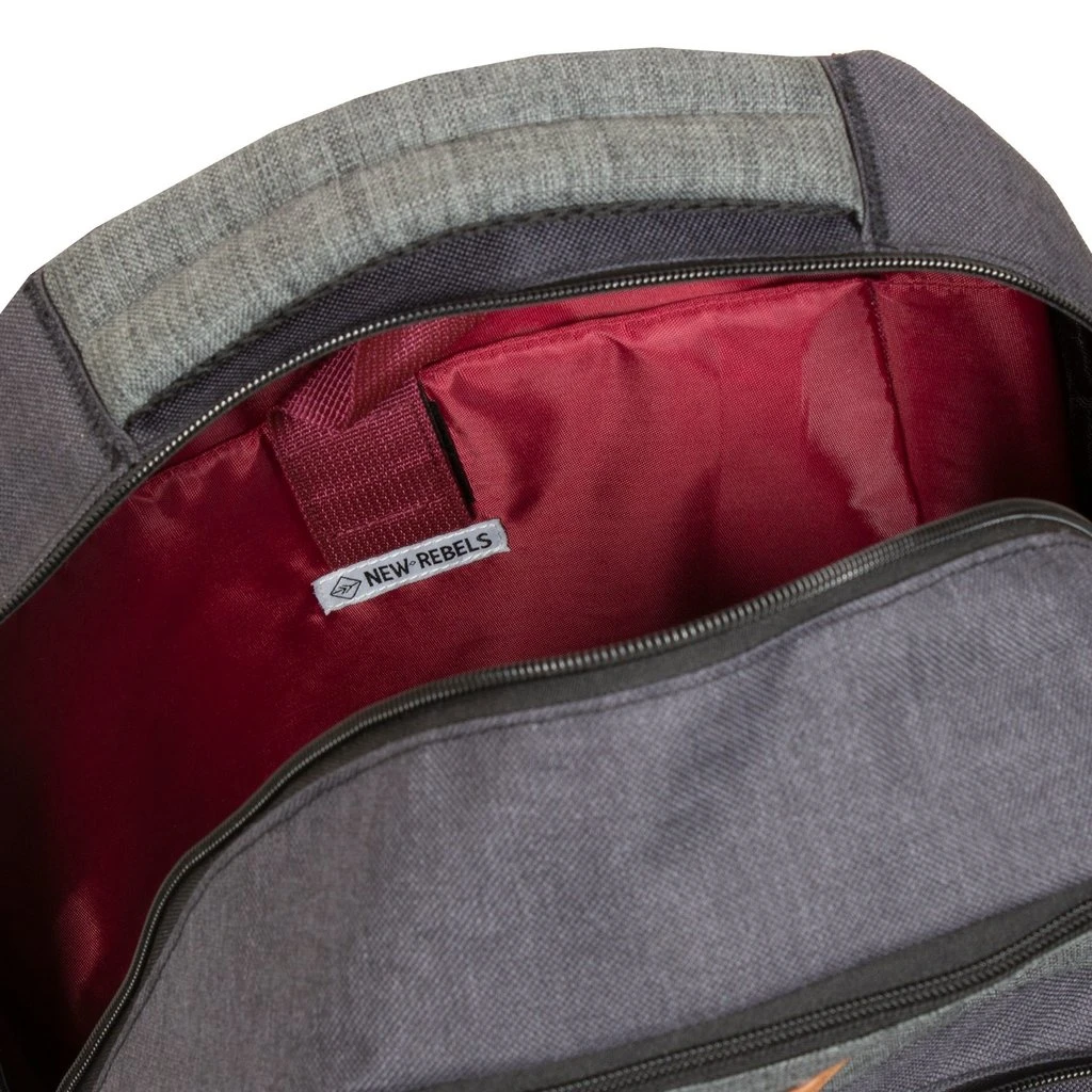 New Rebels ® Morris Rugtas Met 3 Vakken Black 2 Tone 31X19X46CM 3 New Rebels ® Morris Rugtas Met 3 Vakken Black 2 Tone 31X19X46CM - Afbeelding 3