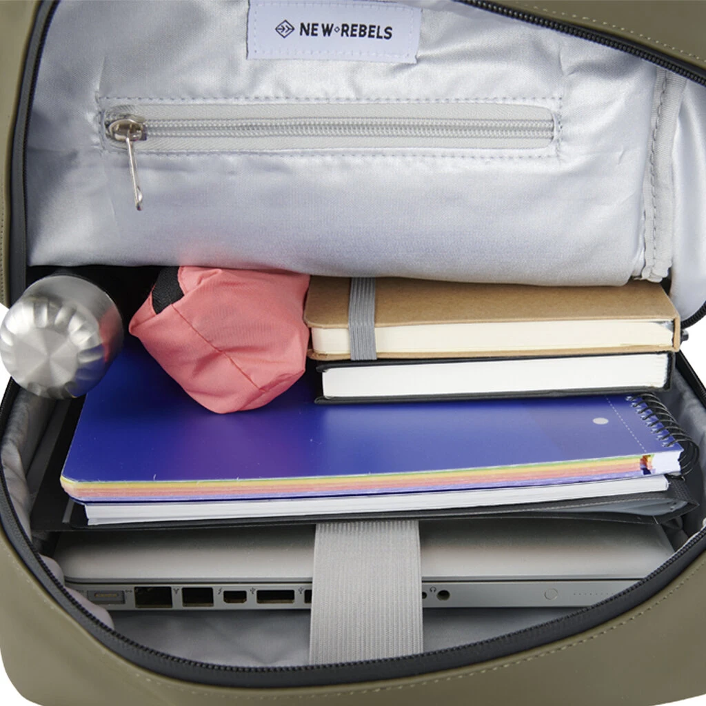 New Rebels Bowie Cape Coral Olijf Groen 15L Rugzak Reflectie Waterafstotend Laptop 13.3 3 New Rebels Bowie Cape Coral Olijf Groen 15L Rugzak Reflectie Waterafstotend Laptop 13.3 - Afbeelding 3