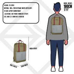 New Rebels Bowie Cape Coral Olijf Groen 15L Rugzak Reflectie Waterafstotend Laptop 13.3 9 New Rebels Bowie Cape Coral Olijf Groen 15L Rugzak Reflectie Waterafstotend Laptop 13.3 -Trendy Tassenwinkel new rebels new rebels bowie cape coral olijf groen 3