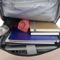 New Rebels Bowie Cape Coral Oud Roze 15L Rugzak Reflectie Waterafstotend Laptop 13.3 -Trendy Tassenwinkel new rebels new rebels bowie cape coral oud roze 15 2