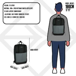 New Rebels Bowie Cape Coral Zwart 15L Rugzak Reflectie Waterafstotend Laptop 13.3 9 New Rebels Bowie Cape Coral Zwart 15L Rugzak Reflectie Waterafstotend Laptop 13.3 -Trendy Tassenwinkel new rebels new rebels bowie cape coral zwart 15l r 3