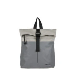 New Rebels Bowie Los Angeles Grijs 9L Rugtas Rolltop Reflectie Waterafstotend -Trendy Tassenwinkel new rebels new rebels bowie los angeles grijs 9l r 5