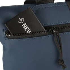 New Rebels Bowie Los Angeles Navy 9L Rugtas Rolltop Reflectie Waterafstotend -Trendy Tassenwinkel new rebels new rebels bowie los angeles navy 9l ru 3