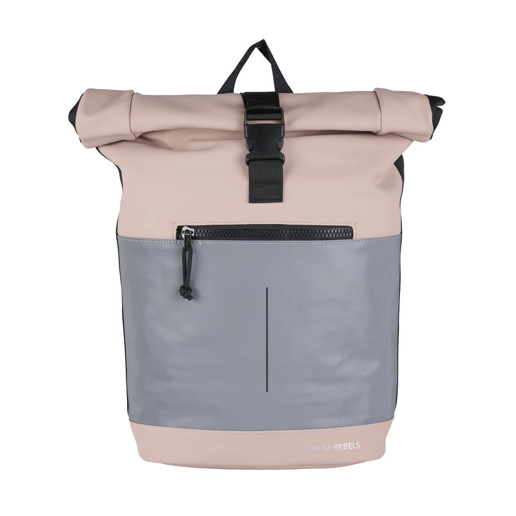 New Rebels Bowie New York Oud Roze 16L Rugzak Rolltop Waterafstotend Laptop 15.6 6 New Rebels Bowie New York Oud Roze 16L Rugzak Rolltop Waterafstotend Laptop 15.6 - Afbeelding 6
